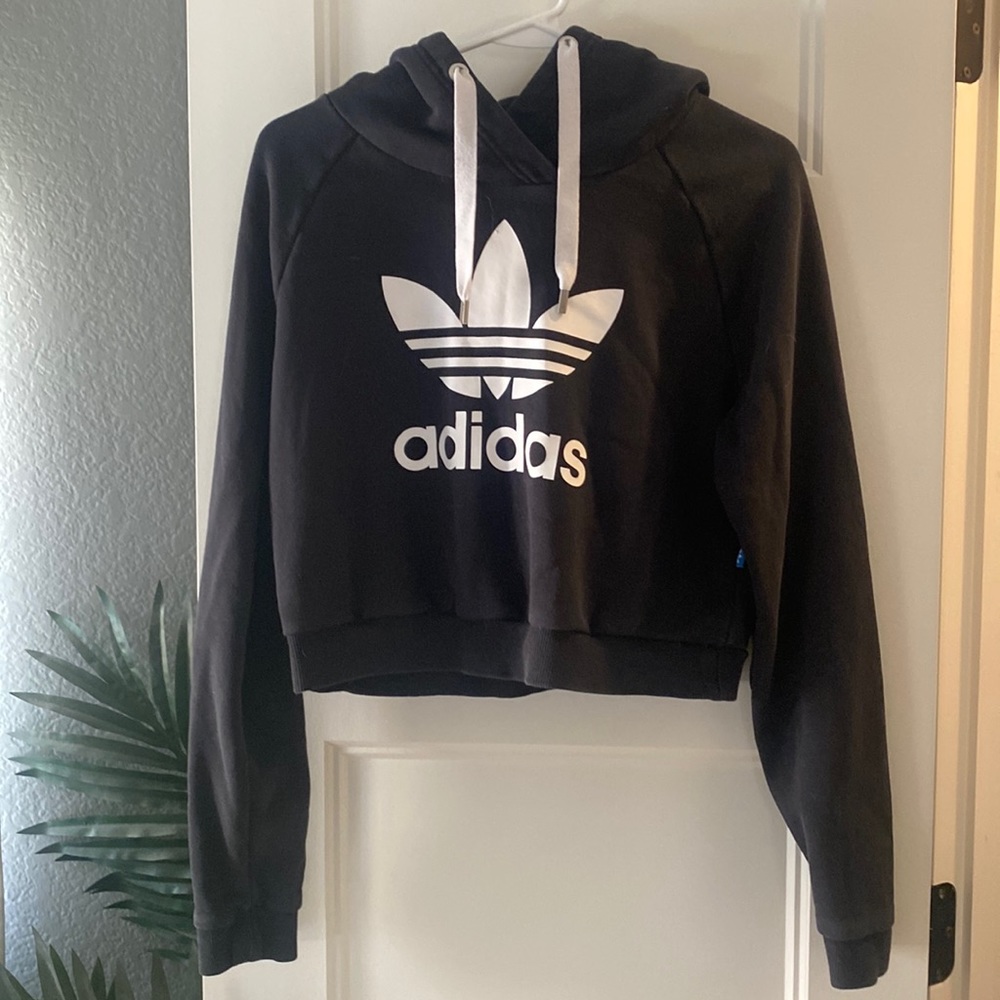Adidas crop hoodie